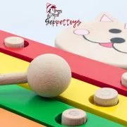 Geppettoys Oyuncak Ksilofon Kedi Ahşap Müzik Aleti