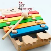 Geppettoys Oyuncak Ksilofon Kedi Ahşap Müzik Aleti