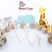 Geppettoys Sirk Treni Ahşap Oyuncak Tren