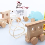 Geppettoys Sirk Treni Ahşap Oyuncak Tren