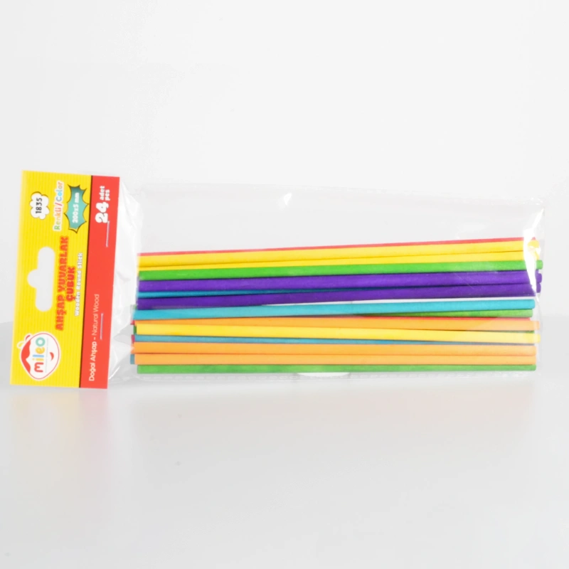 Geppettoys Ahşap Çubuk Yuvarlak