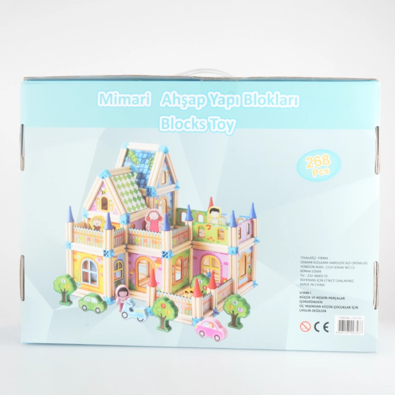 Geppettoys Ahşap 268 Parça Mimari Yapı Blokları