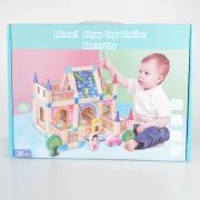 Geppettoys Ahşap 128 Parça Mimari Yapı Blokları