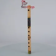 Etnik Desenli Doğal Ahşap Flüt