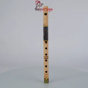 Etnik Desenli Doğal Ahşap Flüt